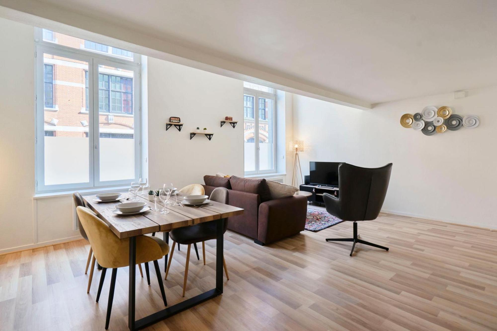 Locationstourcoing - Le Loft Apartment ภายนอก รูปภาพ